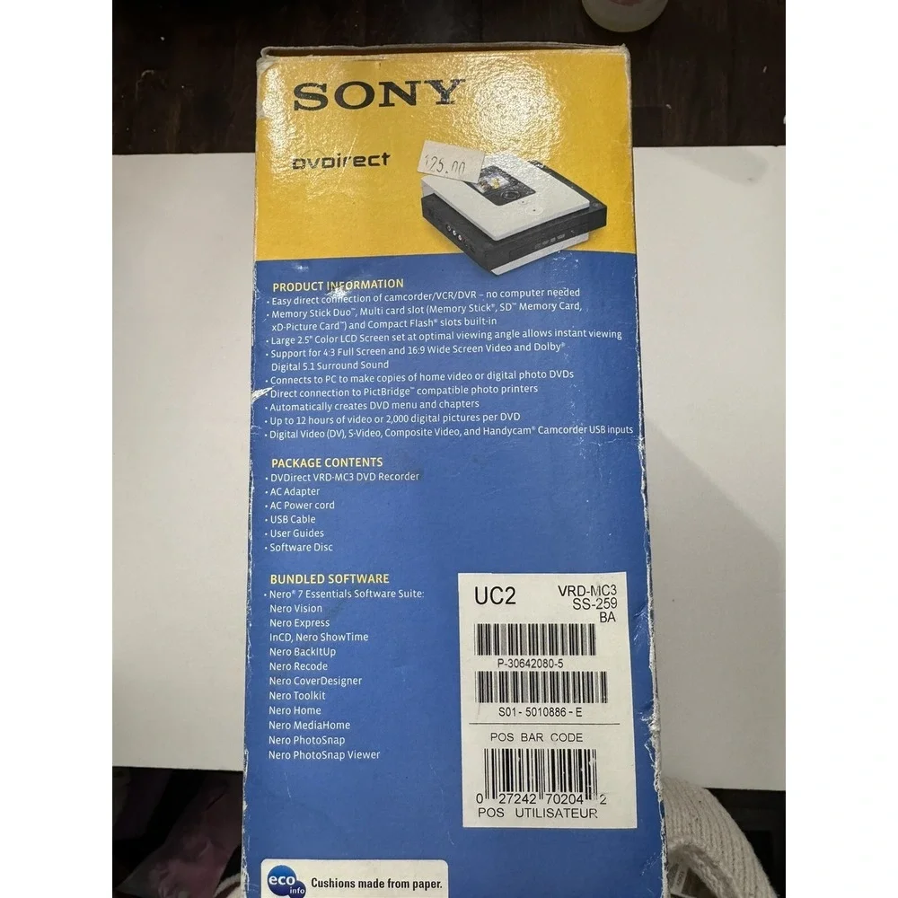 EUC Sony DVDirect VRD-MC3 Multi Function DVD Recorder Transfer Movies Photos